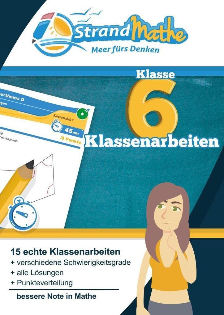 Mathematik Klassenarbeits-Trainer Klasse 6 – StrandMathe Study Guides
