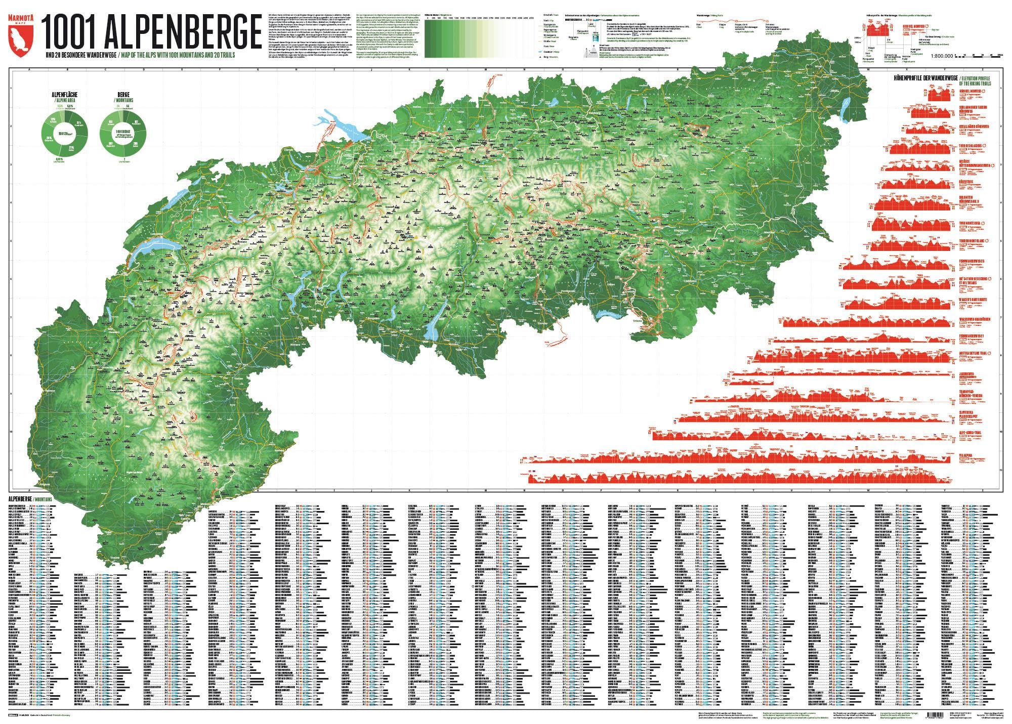 1001 Alpenberge - Edition 4 Leisure, Home & Garden