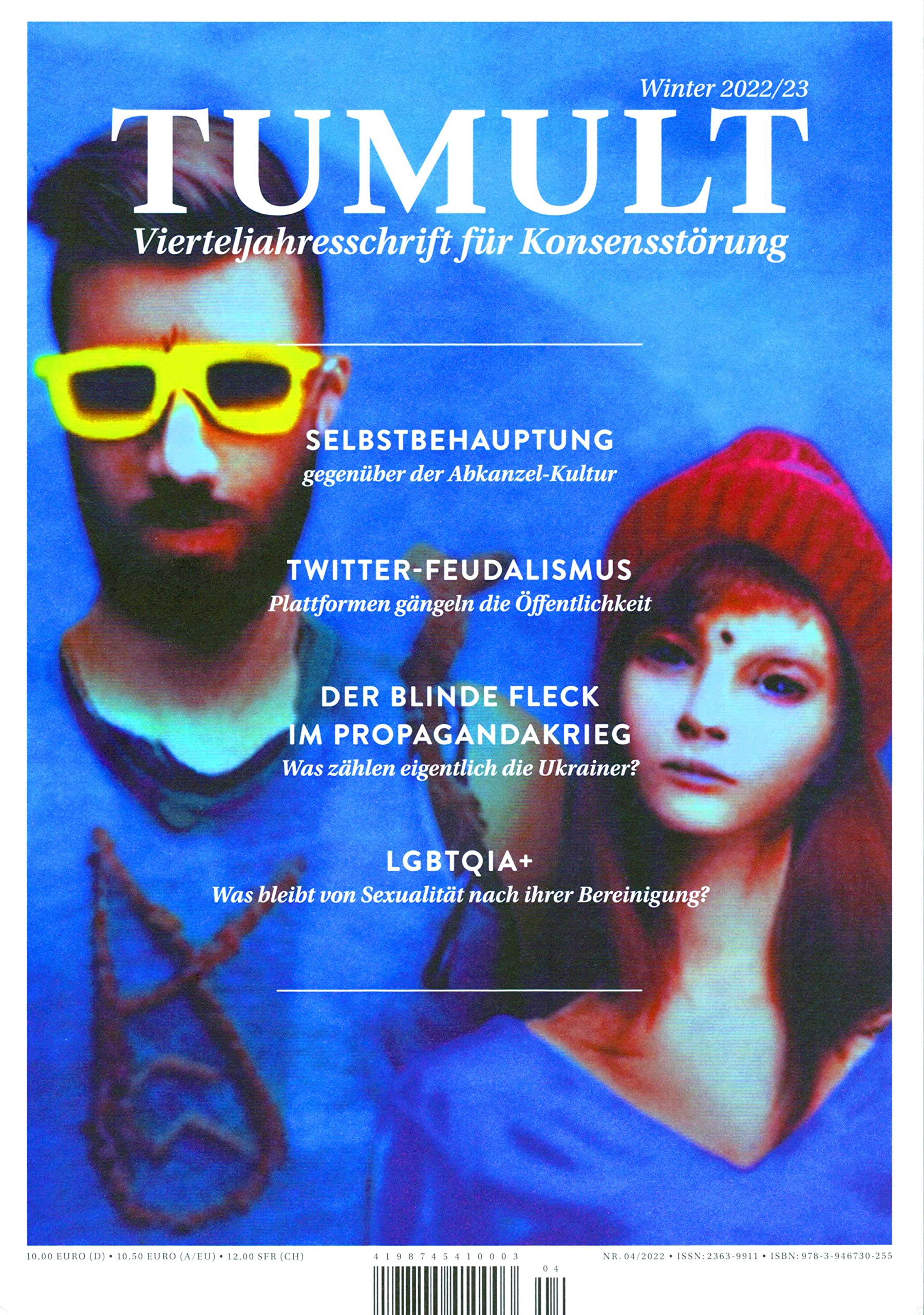 TUMULT - Vierteljahresschrift für Konsensstörung, Ausgabe Winter 2022/23 Politics & History
