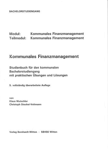 Kommunales Finanzmanagement für den Bachelorstudiengang: (keine Auslieferung über den Buchhandel) Law