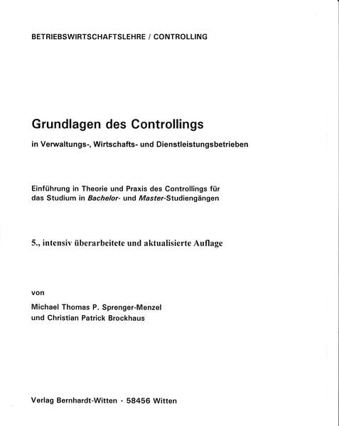 Grundlagen des Controllings: (keine Auslieferung über den Buchhandel) Law