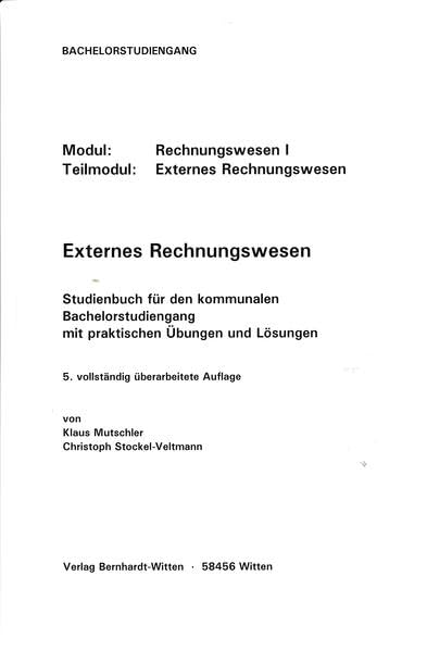 Extenes Rechnungswesen: (keine Auslieferung über den Buchhandel) Law