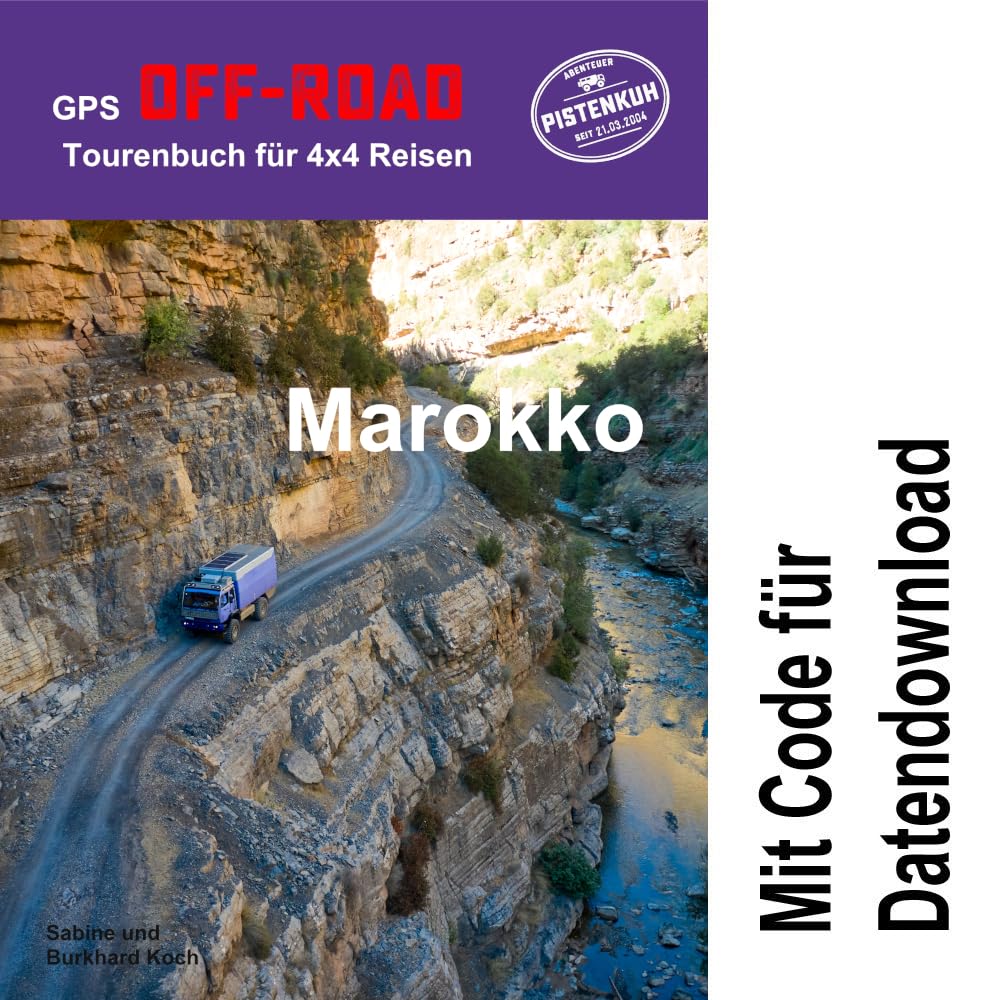 GPS-Offroad-Tourenbuch Marokko 45 Routen incl. Code für Datendownload mit Tracks fürs Navi Travel