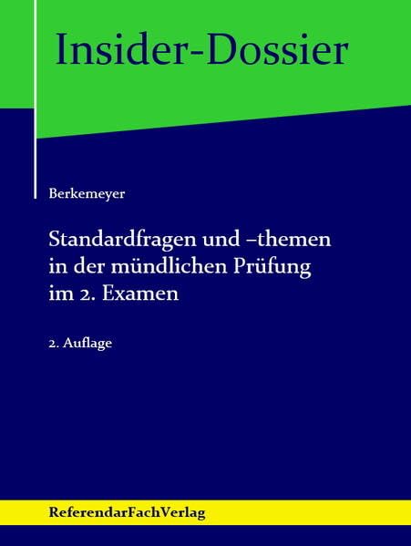 Standardfragen und -themen in der mündlichen Prüfung im 2. Examen Law