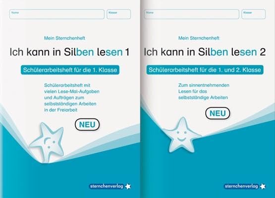 Ich kann in Silben lesen 1 und 2 - Schülerarbeitshefte für die 1. und 2. Klasse: Meine Sternchenhefte zum selbstständigen Arbeiten im Set: Meine ... in der Freiarbeit (Mein Sternchenheft) Education & Training