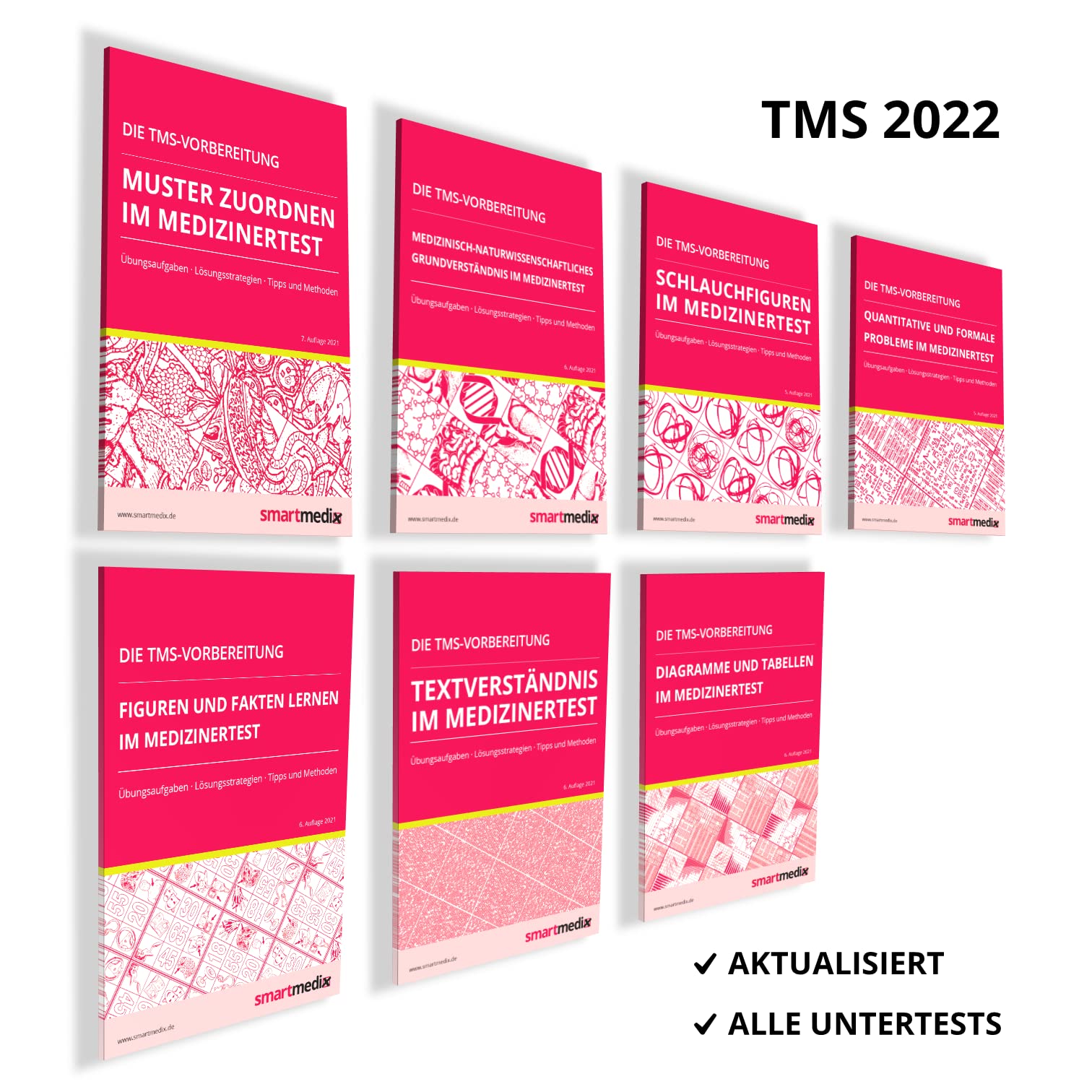 Die TMS-Vorbereitung 2024 SET: Übungsbücher zu allen Untertests für den Medizinertest in Deutschland mit Übungsaufgaben, Lösungsstrategien, Tipps und Methoden (Test für Medizinische Studiengänge) Medicine