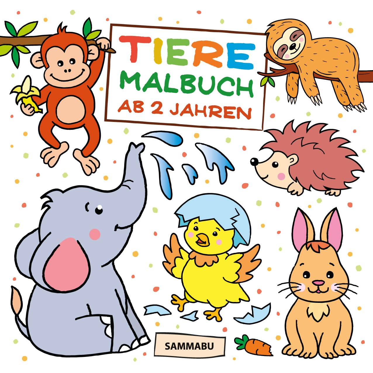 Tiere Malbuch ab 2 Jahren: Tierkinder zum Ausmalen, Kritzeln und Entdecken Tiptoi & Games