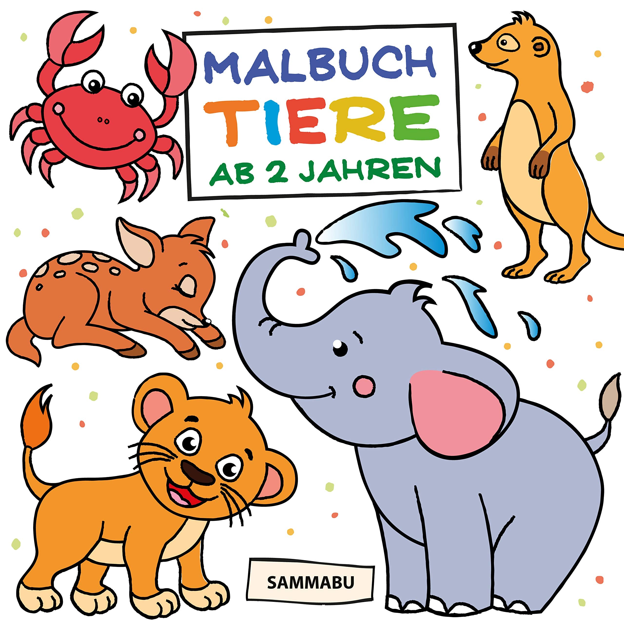Malbuch Tiere ab 2 Jahren: Die bunte Welt der Tierkinder Tiptoi & Games