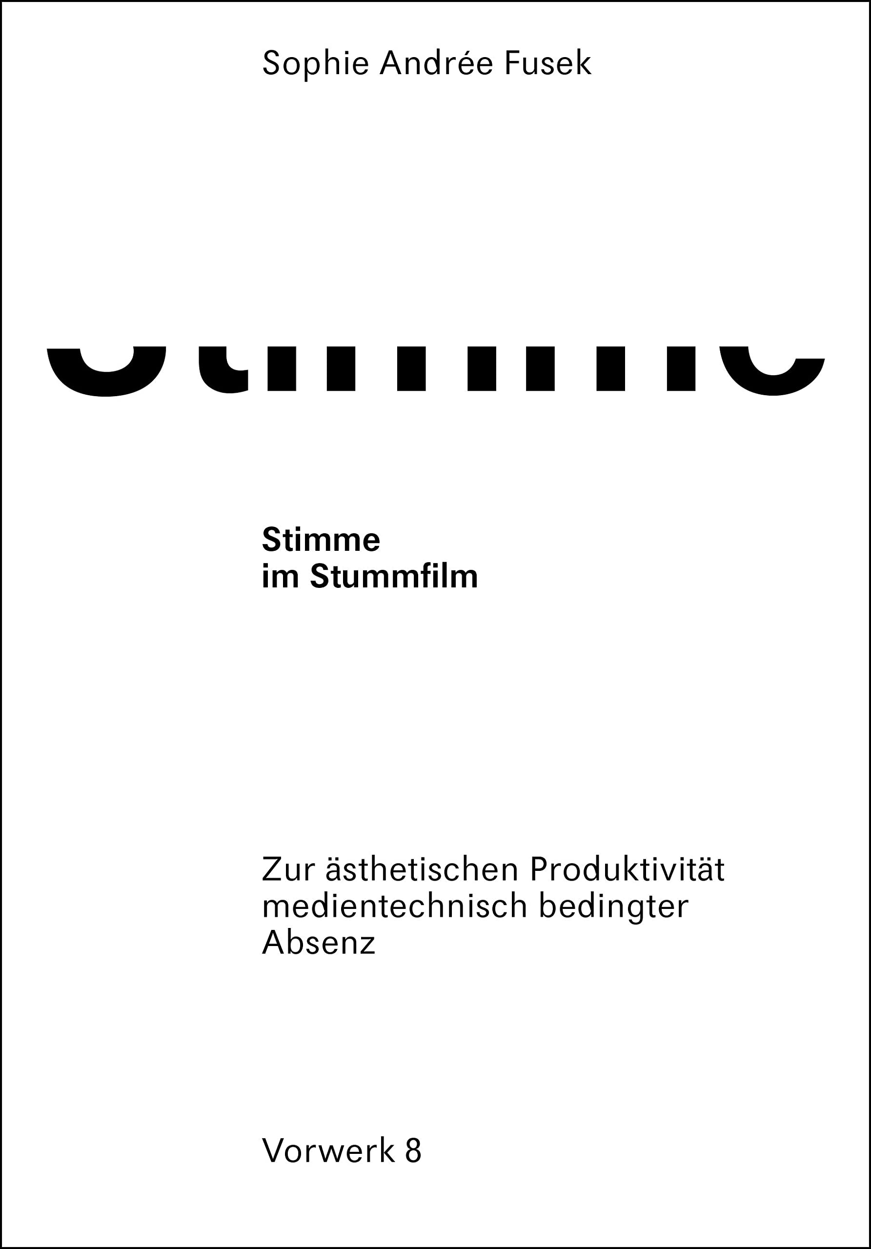 Stimme im Stummfilm book
