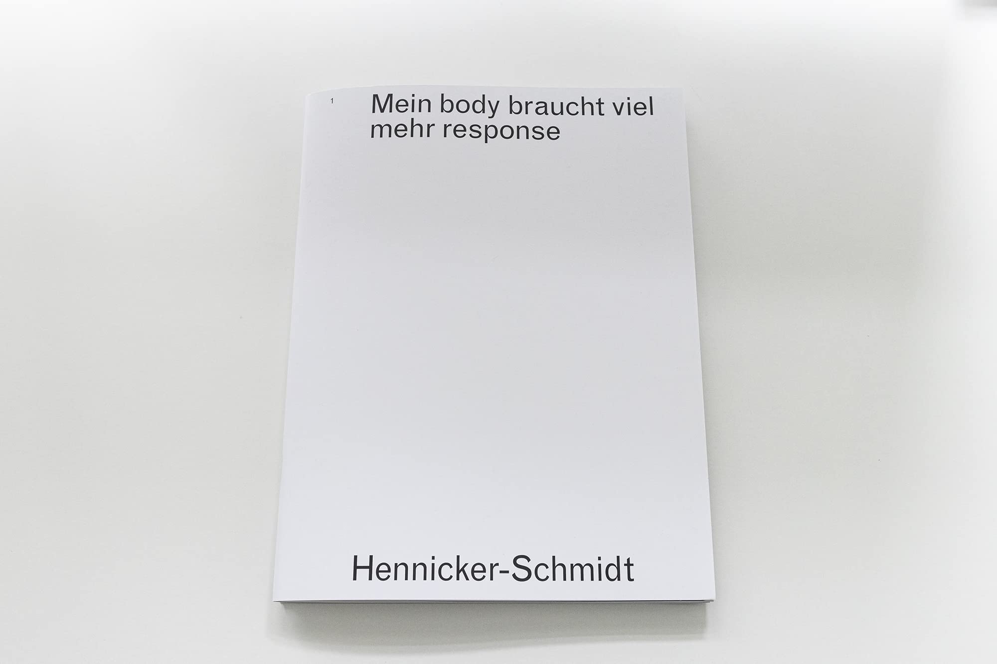 Mein Body braucht viel mehr Response Film, Art & Culture