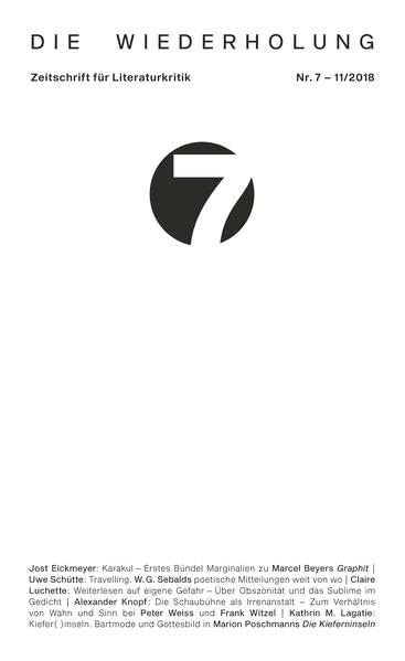 Die Wiederholung. Zeitschrift für Literaturkritik. Nr. 7 Poetry