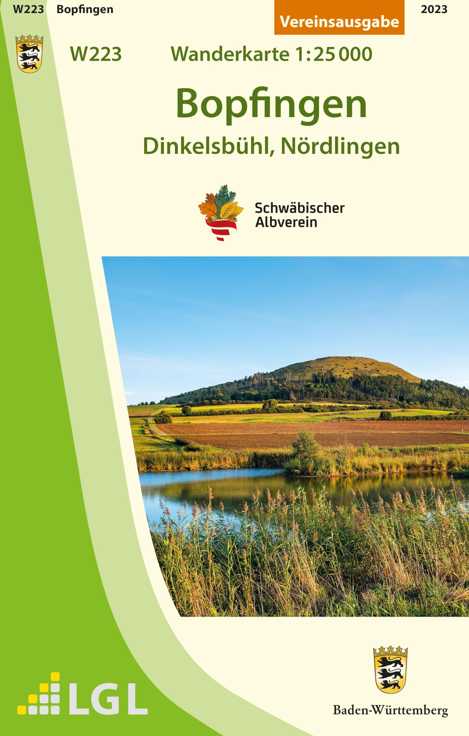 W223 Bopfingen - Dinkelsbühl, Nördlingen: Wanderkarte 1:25.000 (Karte des Schwäbischen Albvereins) Leisure, Home & Garden