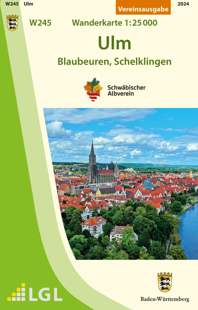 W245 Ulm - Blaubeuren, Schelklingen: Wanderkarte 1:25.000 (Karte des Schwäbischen Albvereins) Leisure, Home & Garden