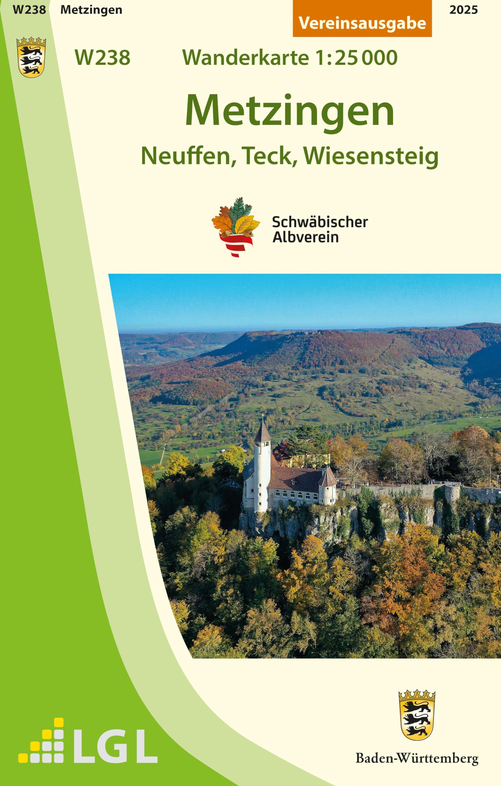W238 Metzingen - Neuffen, Teck, Wiesensteig: Wanderkarte 1:25.000 (Wanderkarten 1:25 000) Leisure, Home & Garden