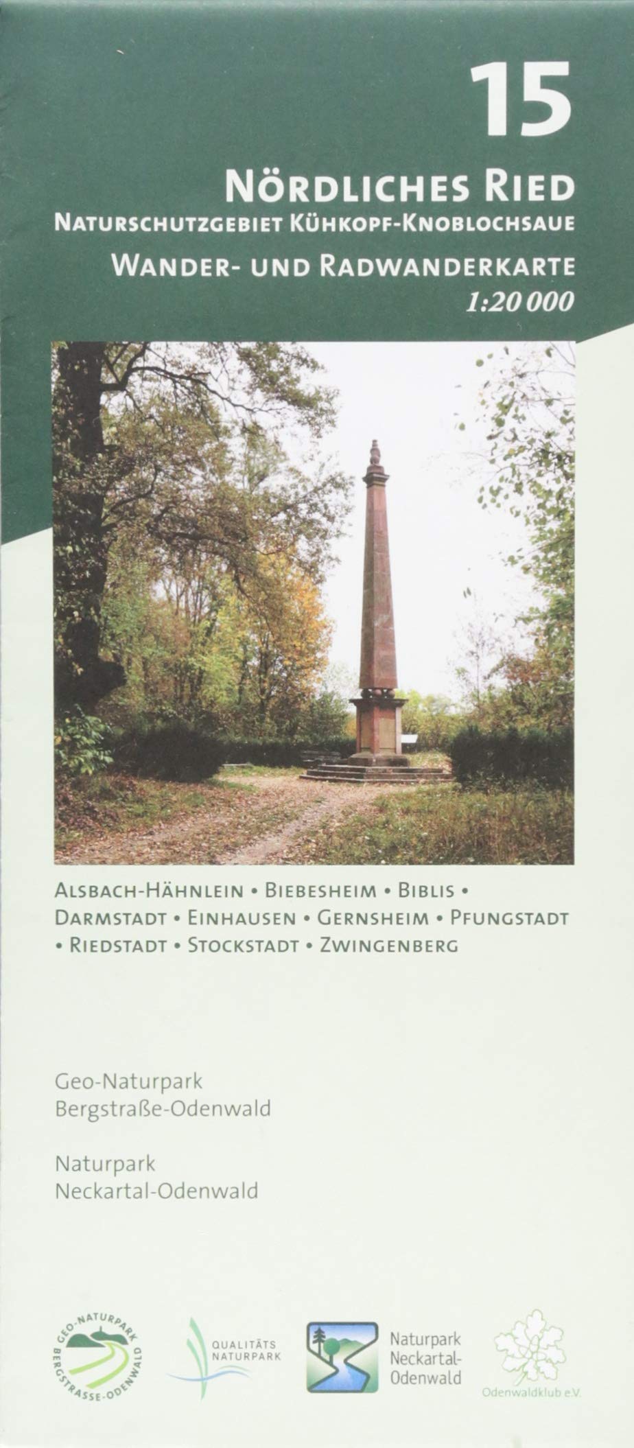 Blatt 15, Nördliches Ried - Naturschutzgebiet Kühkopf-Knoblochsaue: Wander- und Radwanderkarte 1:20.000. Mit Alsbach-Hähnlein, Biebesheim, Biblis, ... und Naturpark Neckartal-Odenwald) Leisure, Home & Garden