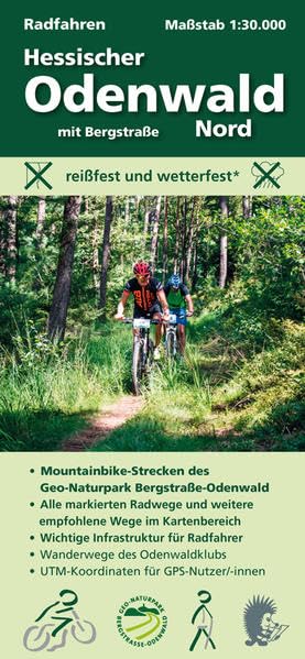 Radfahren, Hessischer Odenwald Nord mit Bergstraße 1 : 30 000 book