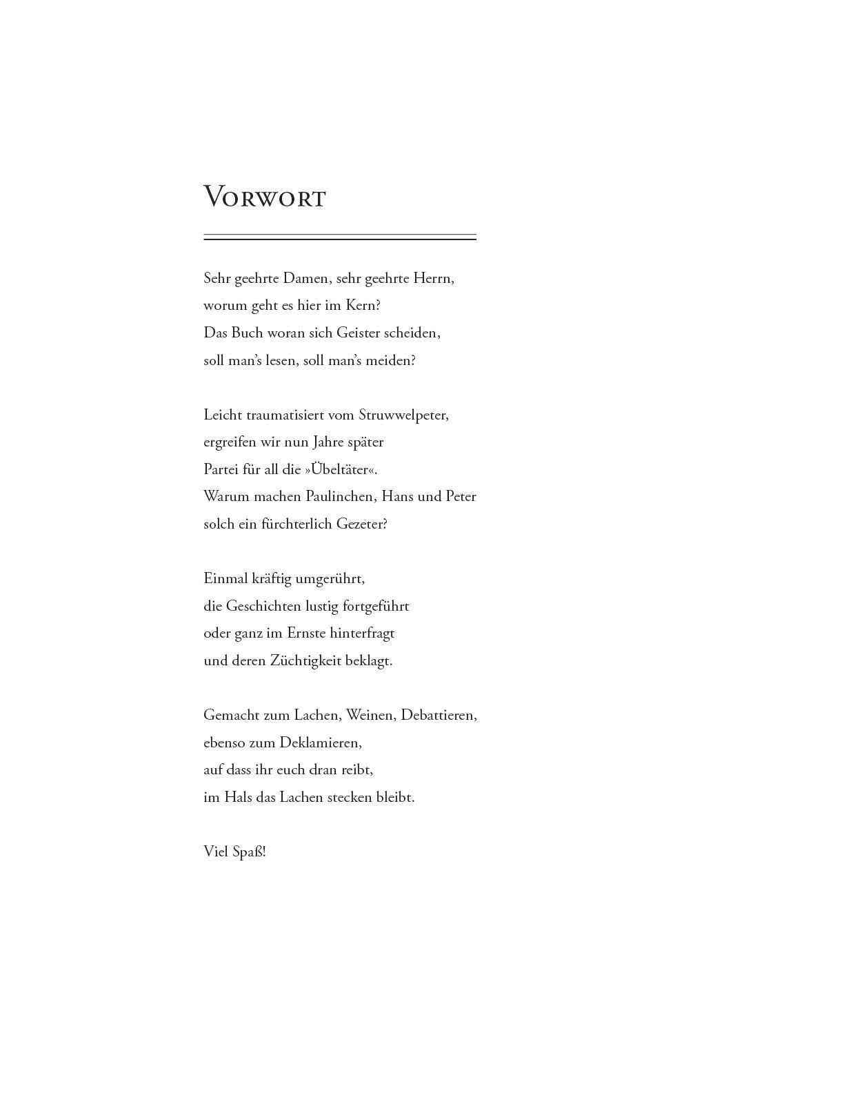 Struwwelpeter - Die Abrechnung Essays & Short Stories