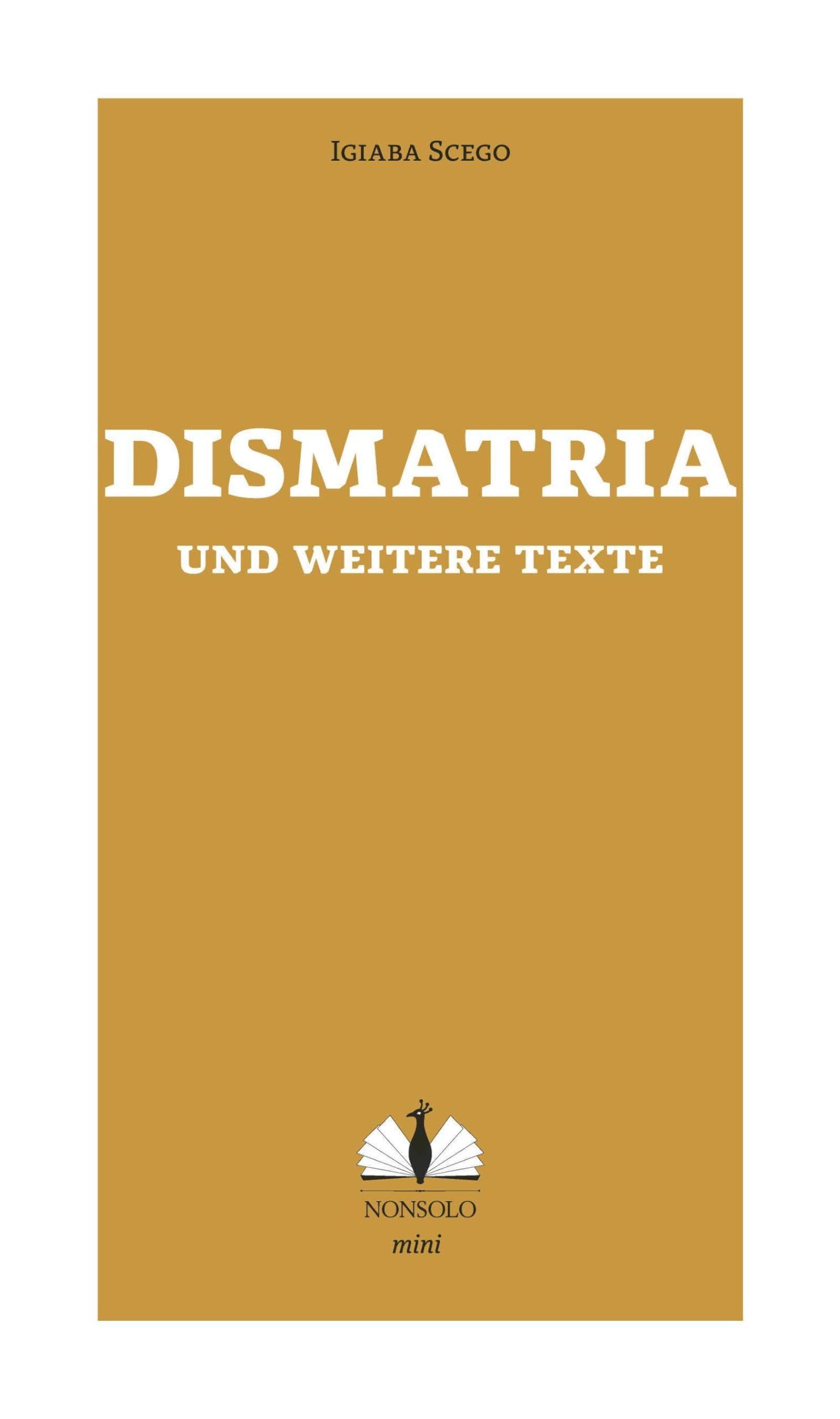 Dismatria und weitere Texte Social Sciences Books