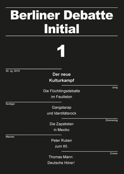 Der neue Kulturkampf (Berliner Debatte Initial: Sozial- und geisteswissenschaftliches Journal) Law