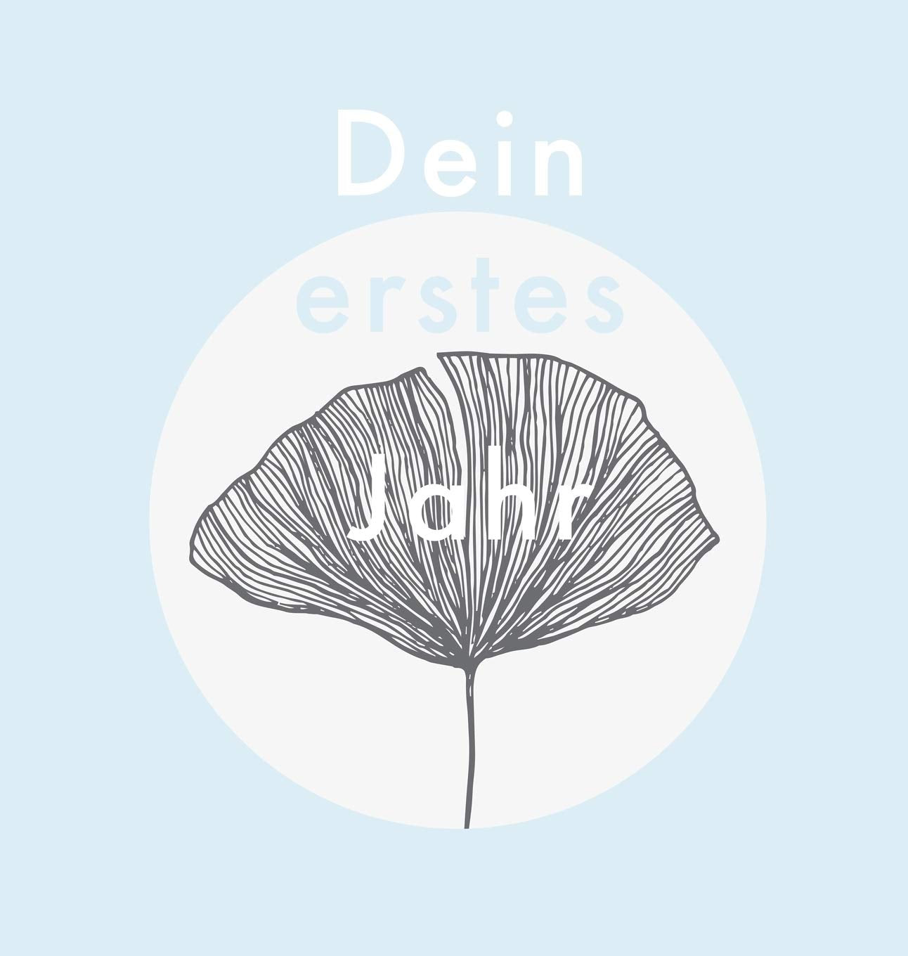 Dein erstes Jahr: Babyalbum Farbe Baby-Blau, zum Eintragen der schönsten Momente und Erinnerungen für unser erstes gemeinsames Jahr Living & Furnishing