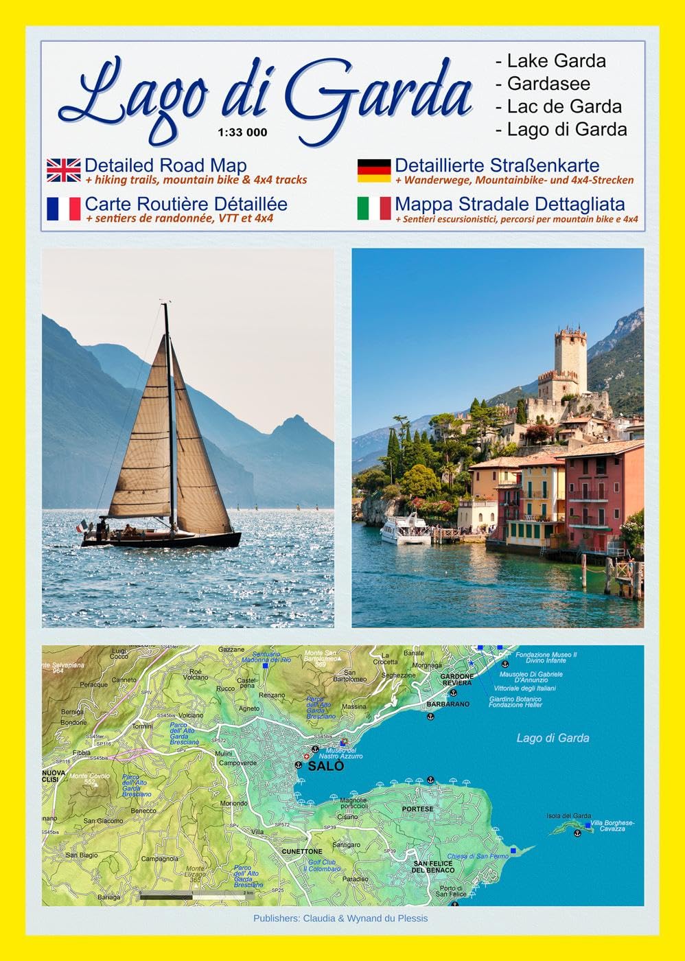 Lago di Garda - Gardasee (Maßstab 1:33.000): Detaillierte Straßenkarte + Wanderwege, Mountainbike- und 4x4-Strecken Leisure, Home & Garden