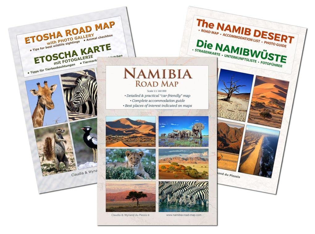 Das komplette Kartenset NAMIBIA (3-teilig) Leisure, Home & Garden
