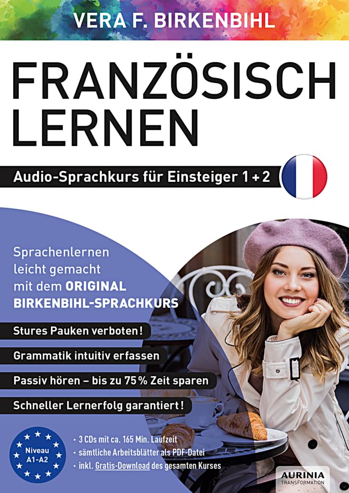 Französisch lernen für Einsteiger 1+2 (ORIGINAL BIRKENBIHL): Audio-Sprachkurs auf 3 CDs inkl. Download Foreign Languages ​​& Dictionaries