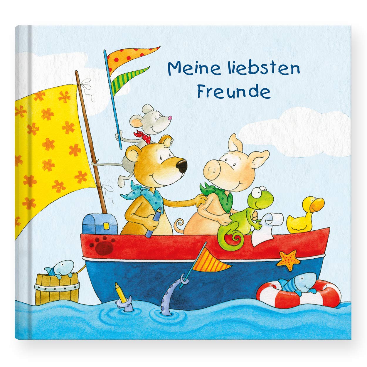 Freundebuch | Freundschaftsbuch Meer von Annet Rudolph vorgefertigte Seiten zum Ausfüllen book