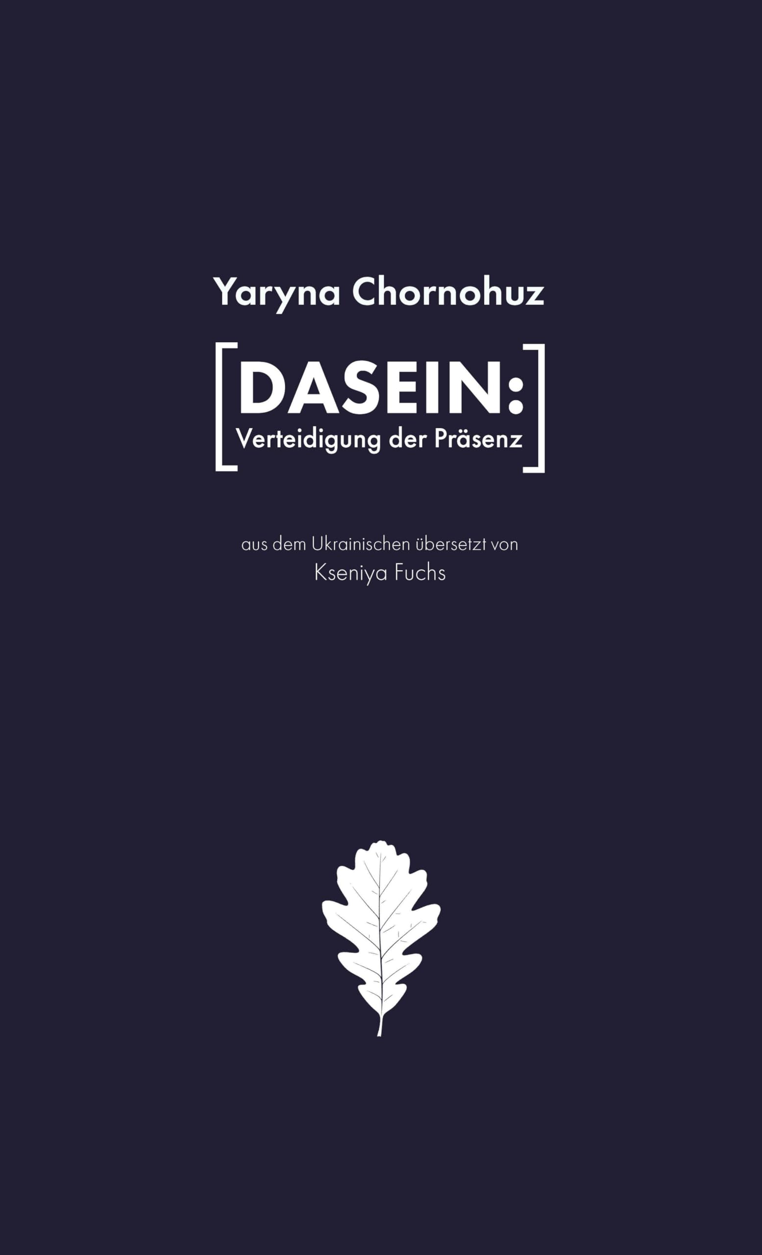 [Dasein: Verteidigung der Präsenz] Poetry