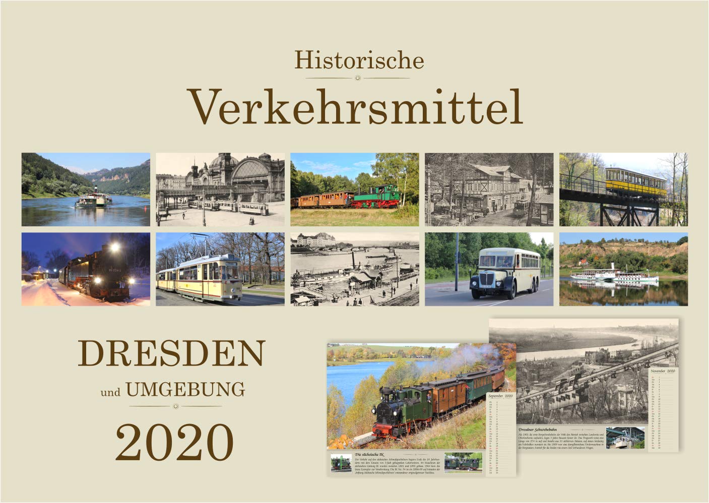 Kalender Historische Verkehrsmittel - 2020 - Dresden und Umgebung (A4 quer) book