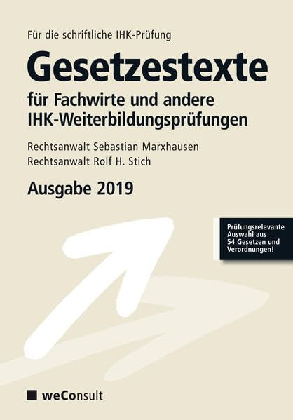 Gesetzestexte für Fachwirte Law
