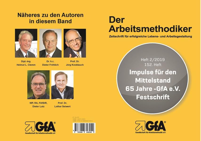 Impulse für den Mittelstand: 65 Jahre - GfA e.V. Business, Finance & Career