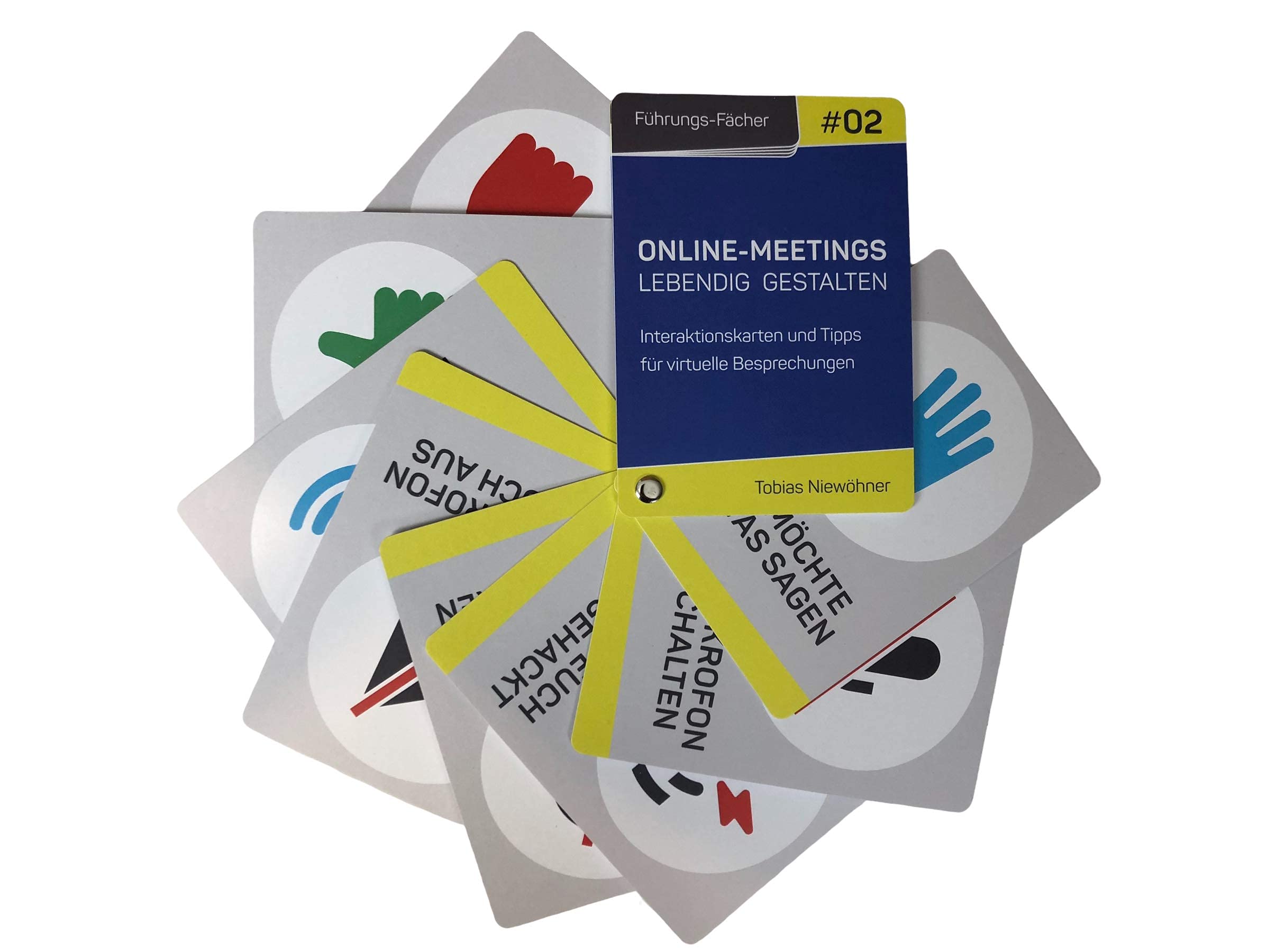Führungs-Fächer: Online-Meetings lebendig gestalten: Interaktionskarten und Tipps für virtuelle Besprechungen Law