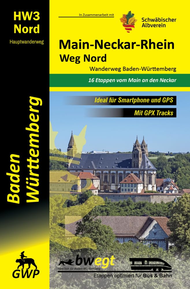 Main-Neckar-Rhein-Weg Nord HW3 | Wanderweg Baden-Württemberg: Baden-Württemberg - unterwegs im 3-Löwen-Land Leisure, Home & Garden