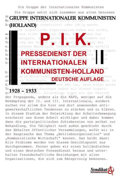 P.I.K. Pressedienst der Internationalen Kommunisten-Holland Law