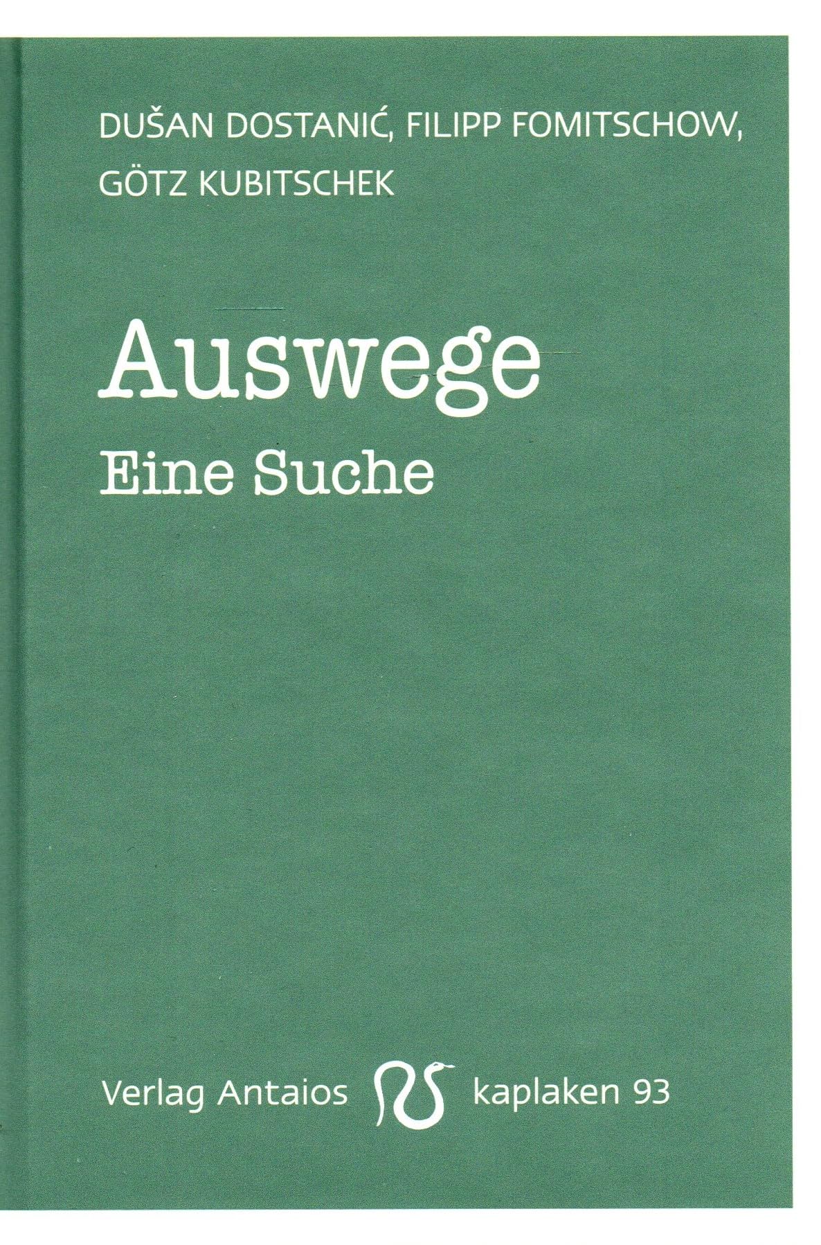 Auswege: Eine Suche (Kaplaken) Social Sciences