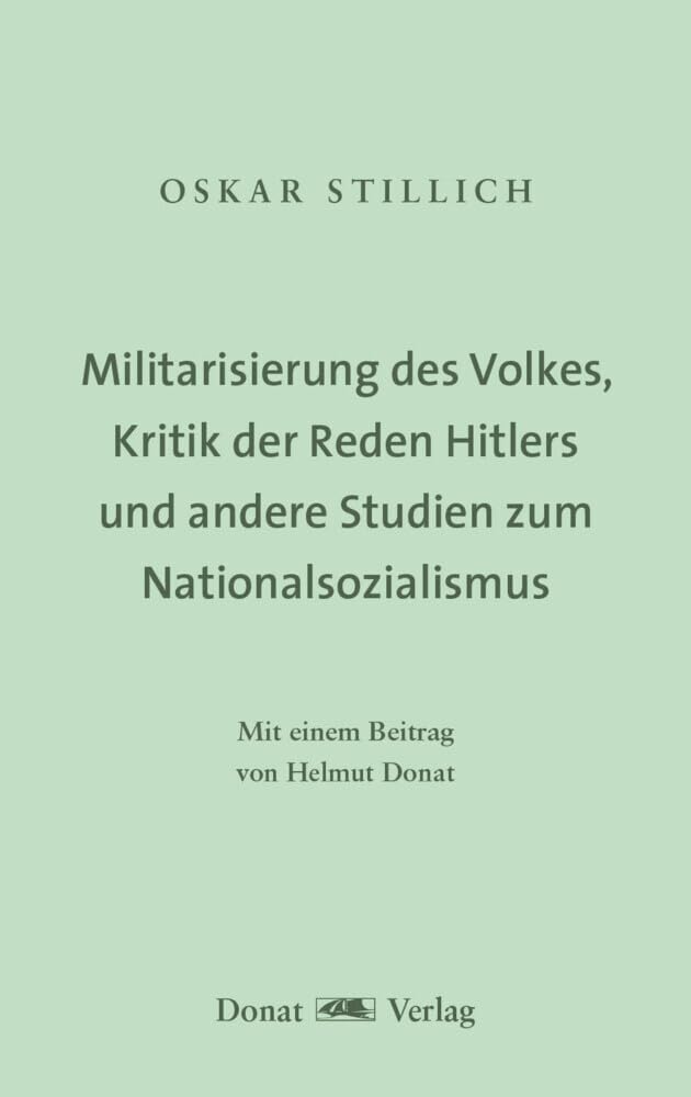 Militarisierung des Volkes, Kritik der Reden Hitlers und andere Studien zum Nationalsozialismus Books