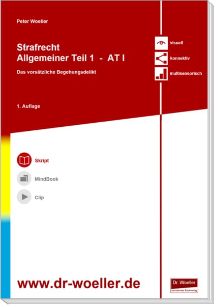Skript - Strafrecht Allgemeiner Teil 1 - AT I: Das vollendete vorsätzliche Begehungsdelikt (Woeller Skripten & MindBooks - Strafrecht) Law