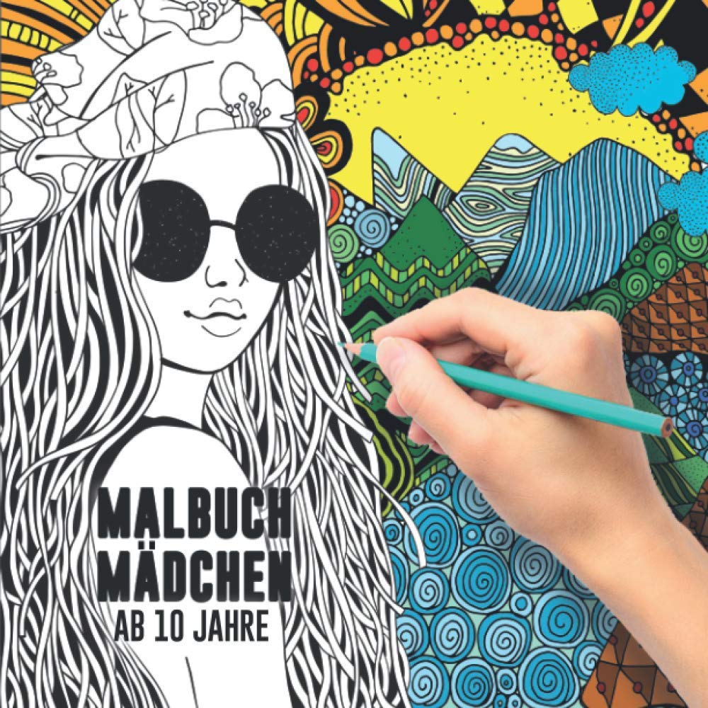 Malbuch Mädchen ab 10 Jahre: Ein perfektes Geschenk für Mädchen um ihrer Kreativität freien Raum zu lassen – Ausmalbilder für Mädchen Manga