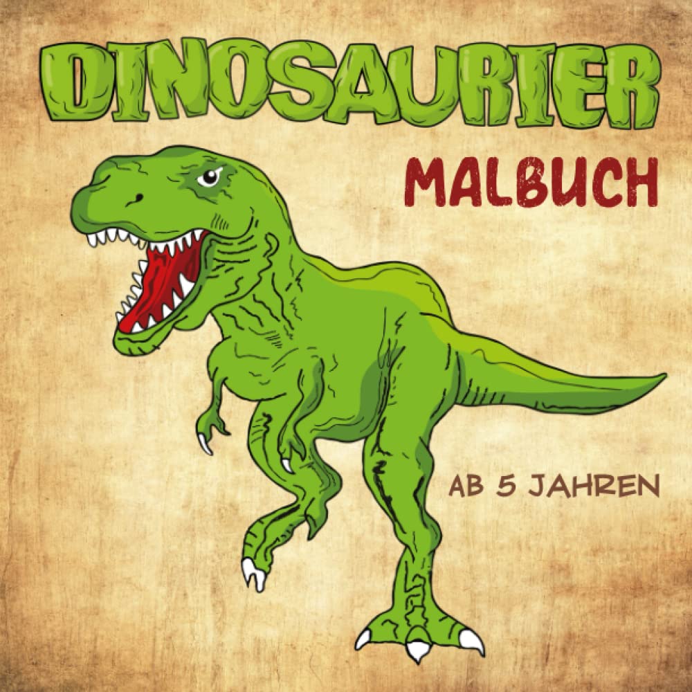 Dinosaurier Malbuch ab 5 Jahren: Zur Förderung von Geschick und Kreativität. Das perfekte Geschenk für Kinder. Manga