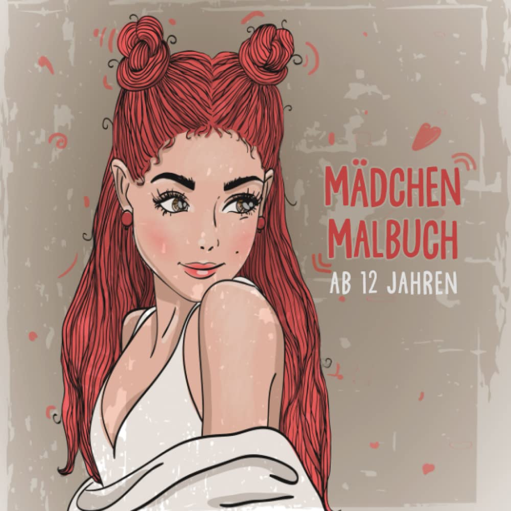 Mädchen Malbuch ab 12 Jahren: Dieses große Ausmalbuch ist das perfekte Geschenk für Mädchen, um der Kreativität freien lauf zu lassen. Manga
