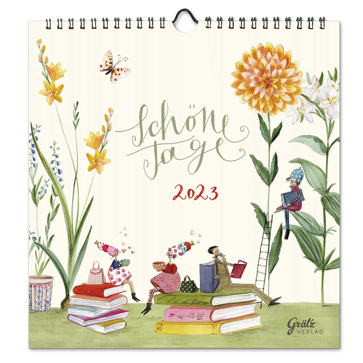 Kalender Schöne Tage 2023 Wandkalender quadratisch I Terminkalender mit Monatsübersicht 2023 I Dekorativer Monatsplaner zum Aufhängen für Zuhause oder Büro Calendars