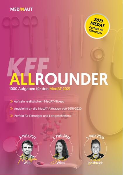 KFF-ALLROUNDER: 100 sehr testnahe MedAT-Aufgaben Medicine
