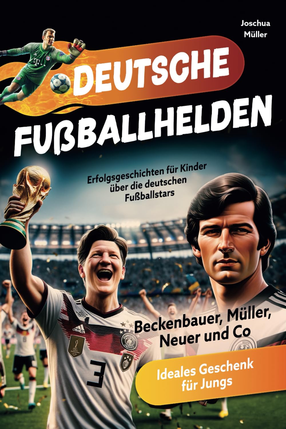 Deutsche Fußballhelden: Erfolgsgeschichten für Kinder über die deutschen Fußballstars (Beckenbauer, Müller, Neuer und Co.) inkl. Quiz - Ideales Geschenk für Jungs Sports Books