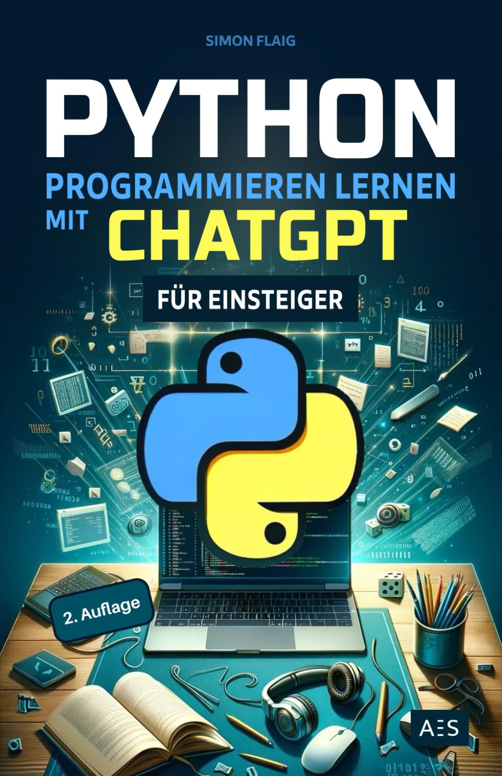 Python programmieren lernen mit ChatGPT: Als Einsteiger 5-mal schneller professionelle Anwendungen programmieren mithilfe von Künstlicher Intelligenz (KI) Computer Science