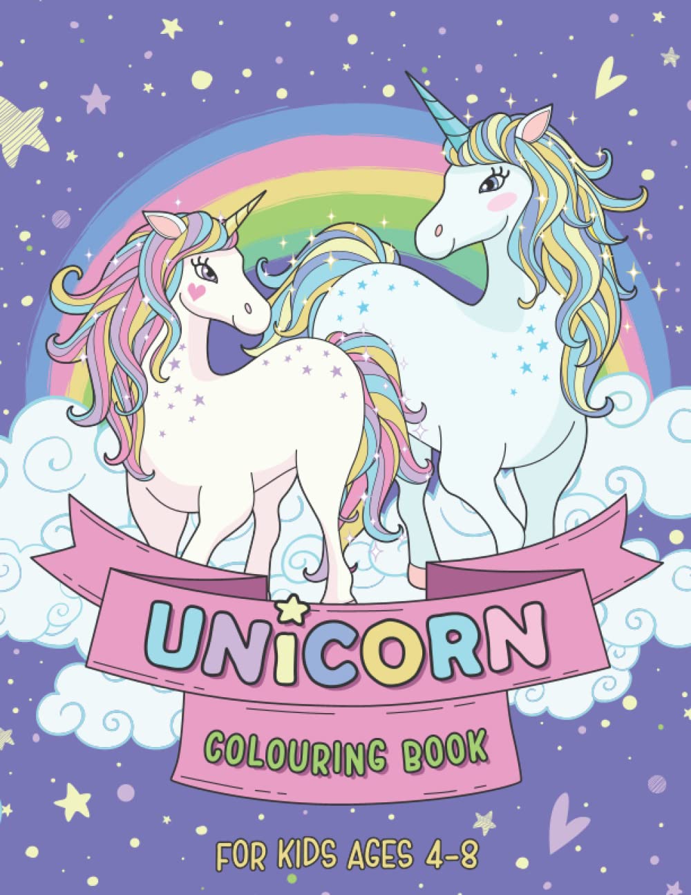 Unicorn Colouring Book for kids ages 4-8: 51 unique and cute colouring pages (Colouring Books For Children, Band 1) Tiptoi & Games