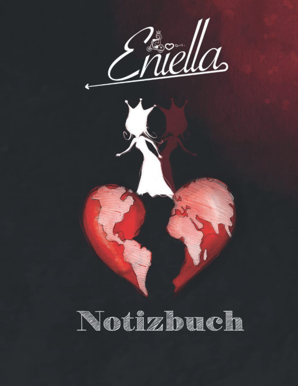 Notizbuch groß, liniert, weiß, Eniella's Herz. Ideales Geschenk für alle Gelegenheiten! Business, Finance & Career