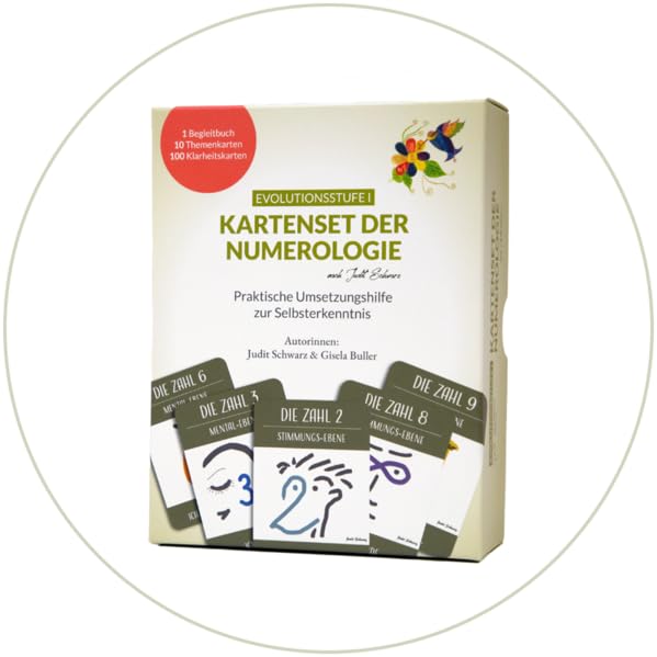 Kartenset der Numerologie nach Judit Schwarz: Numerologiekartenset für Anfänger Books