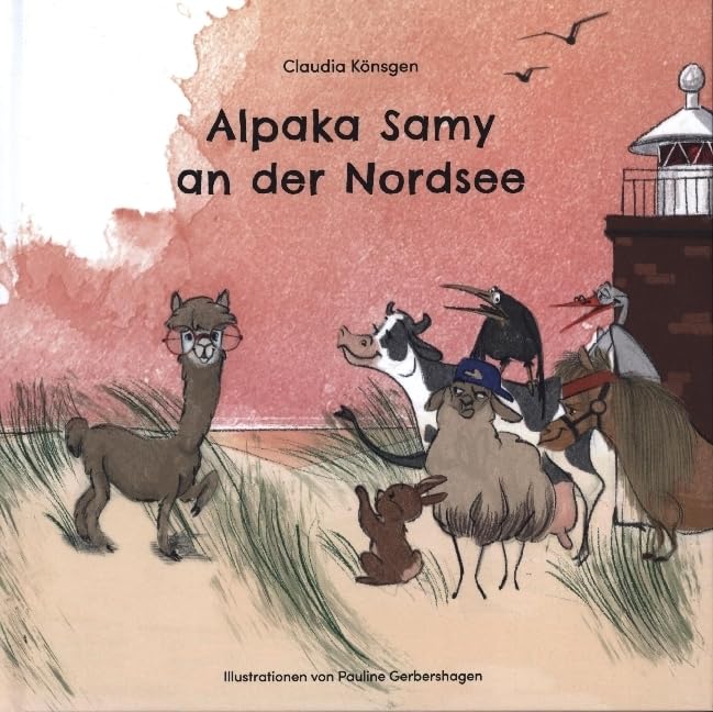Alpaka Samy an der Nordsee book