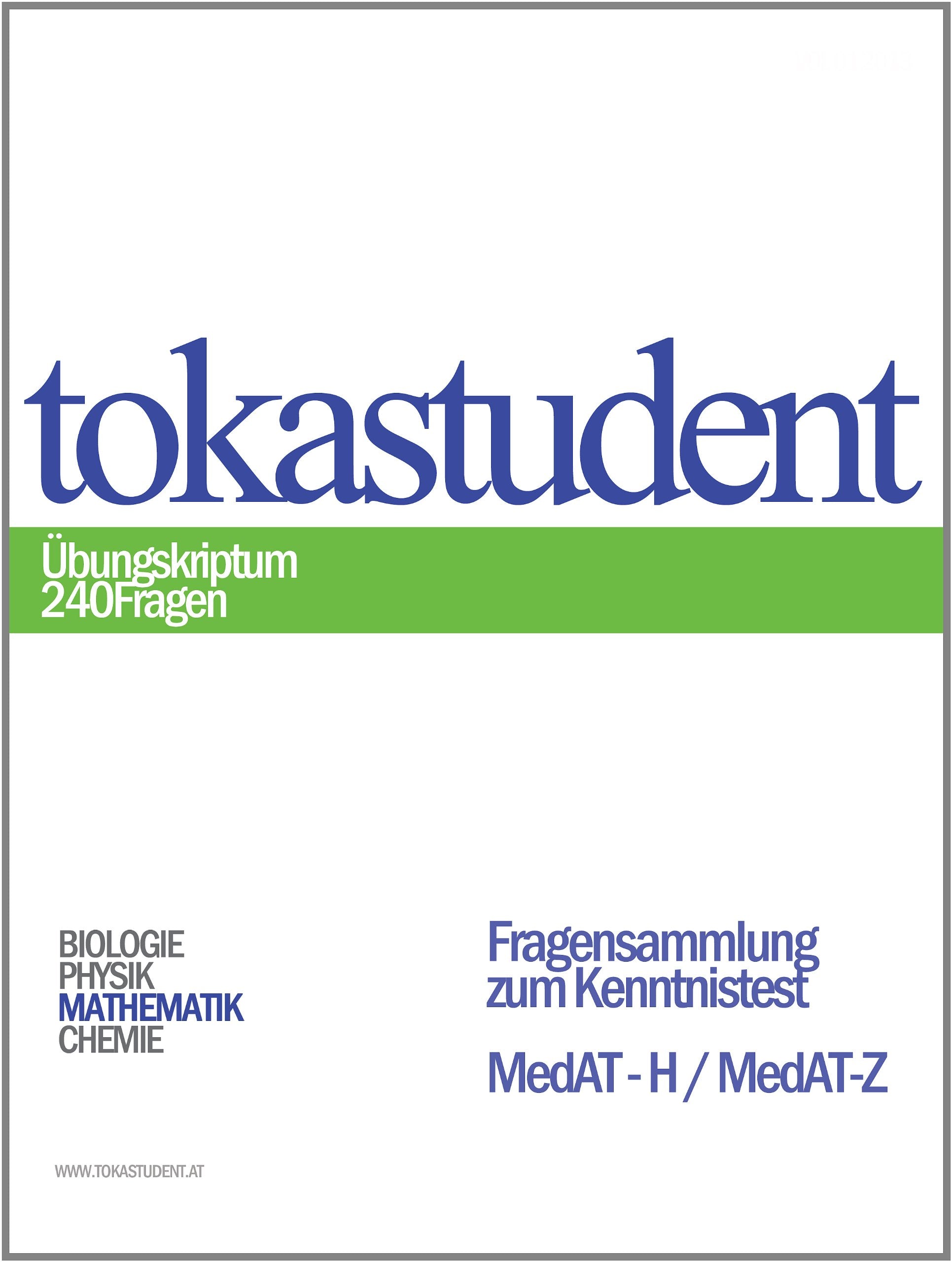 MedAT-H, MedAT-Z: Wissensteil book